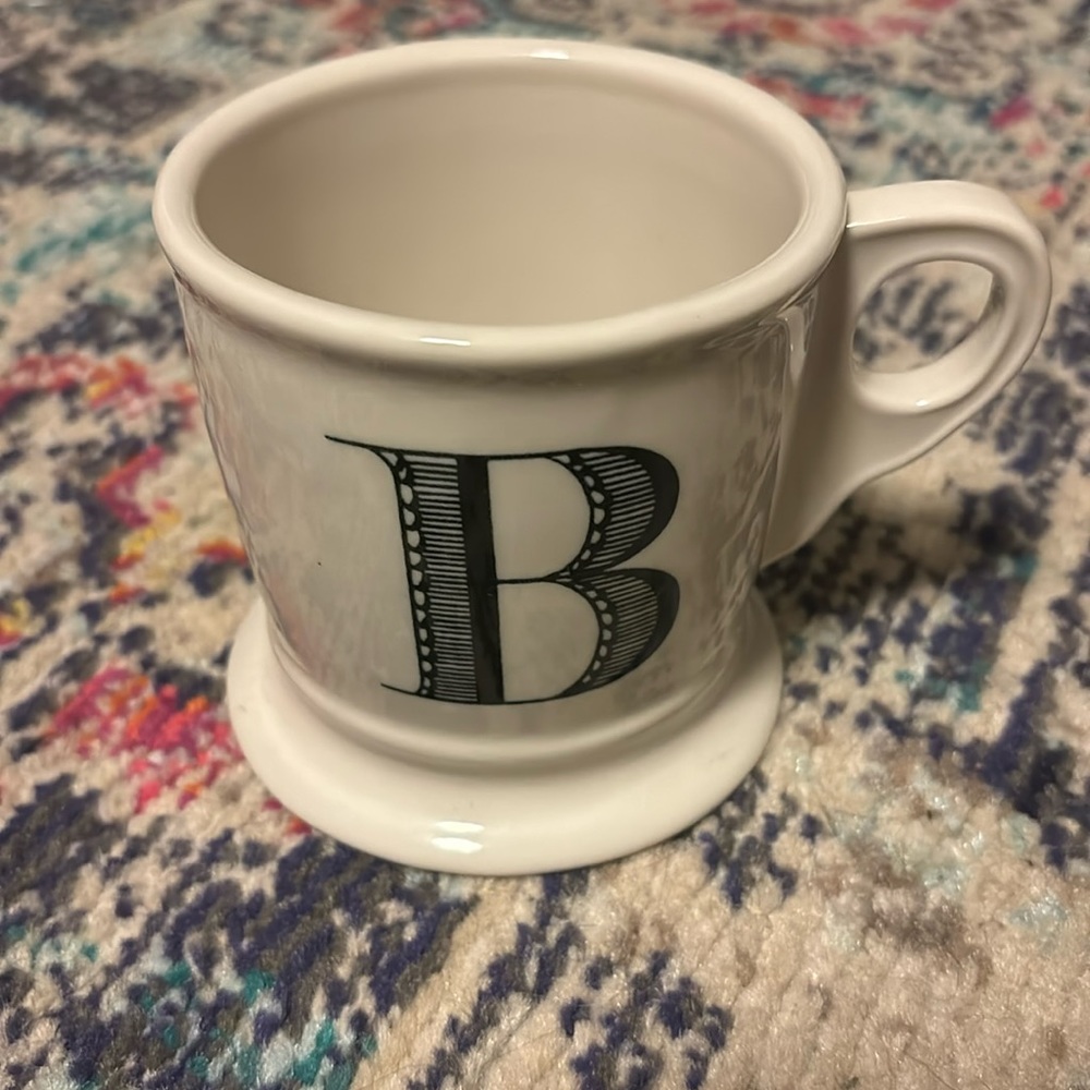 Anthropologie Monogram Mug; B